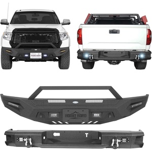 image:imageHooke Road Tundra Offroad Front and Rear Bumpers Set for 20142021 Toyota Tundra Rugged Style Full Width Steel Bumper Armor Guard with Turn Signal Lights amp Dring Mounts