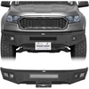 image:imageHooke Road Ranger Front Bumper for Ford Ranger 2019 2020 2021 2022 2023 Full Width Sturdy Steel Bumper Guard with LED Lights Sensor Holes License Plate Bracket